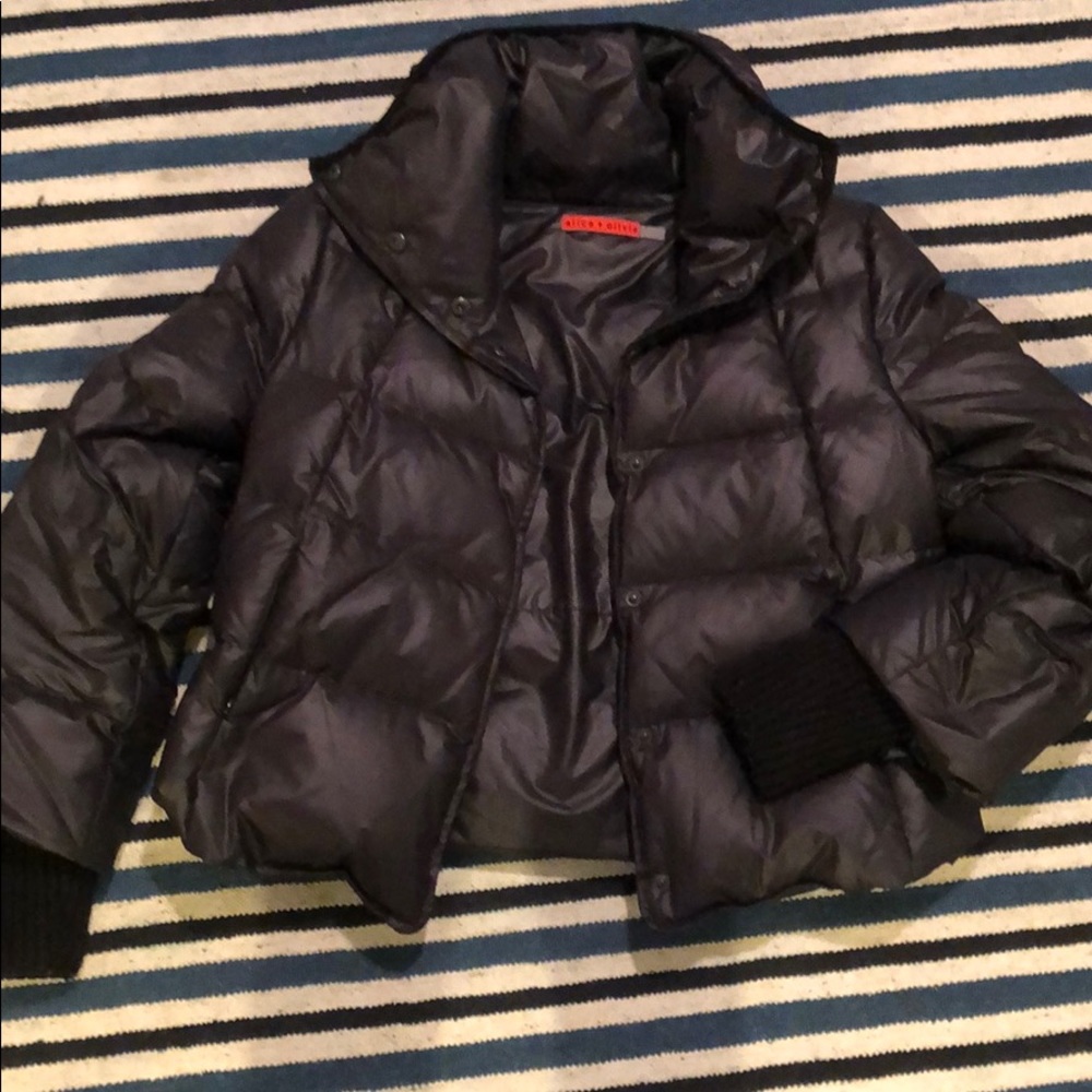 Two piece black puffer coat by Alice+Olivia